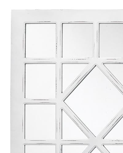 Virginia Mirror In Ivory Painted Wood Lifestyle by JY