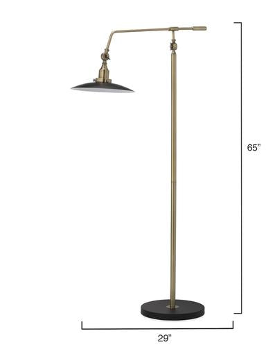 Mid Century Modern Floor Lamp – Antique Brass Lifestyle by JY