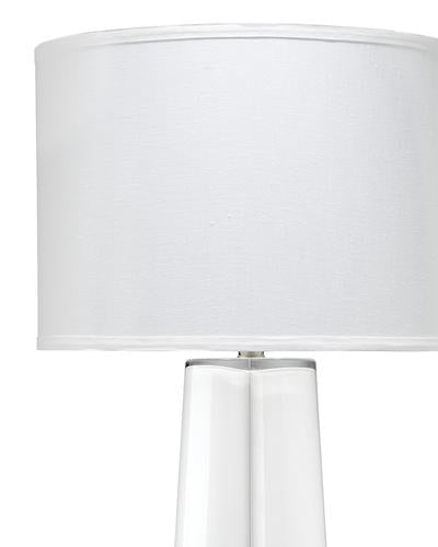 Clover Table Lamp With White Linen Shade