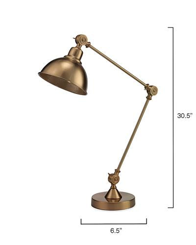 Wallace Table Lamp In Antique Brass
