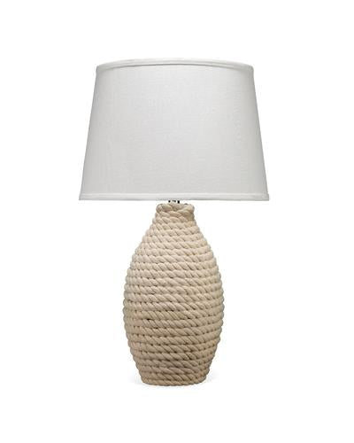 Rope Table Lamp With Tapered Shade Lifestyle by JY
