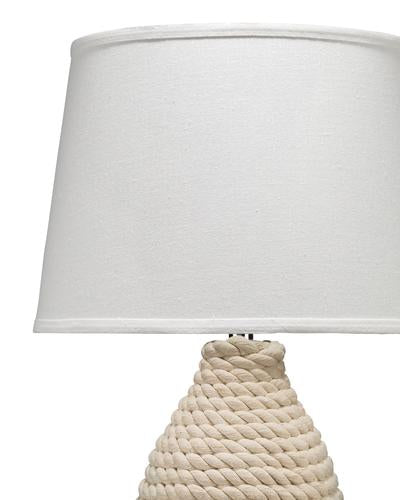 Rope Table Lamp With Tapered Shade