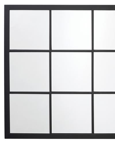 Tribecca Mirror In Black Metal & Beveled Glass Lifestyle by JY