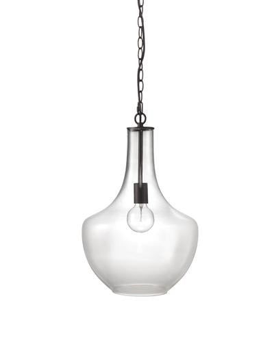Sutton Pendant In Clear Glass Lifestyle by JY