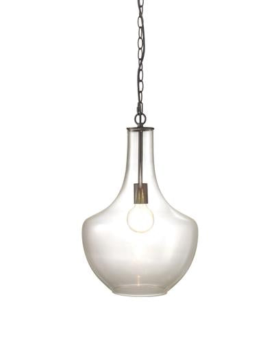 Sutton Pendant In Clear Glass Lifestyle by JY