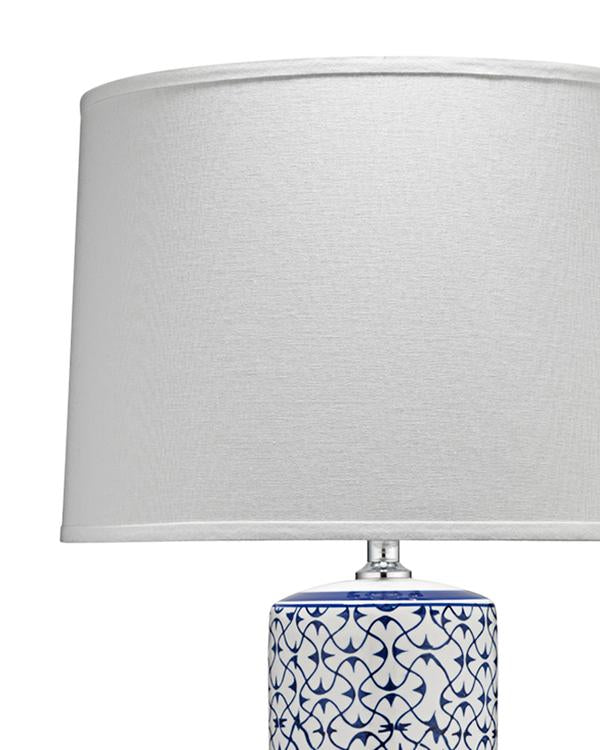Vivian Table Lamp In Blue & White Ceramic Lifestyle by JY