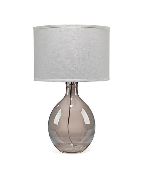 Juliette Table Lamp In Grey Glass