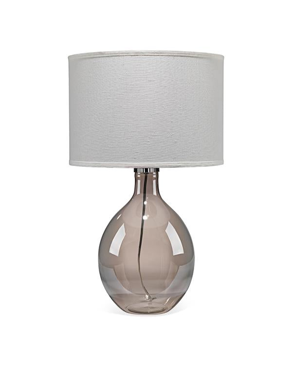 Juliette Table Lamp In Grey Glass