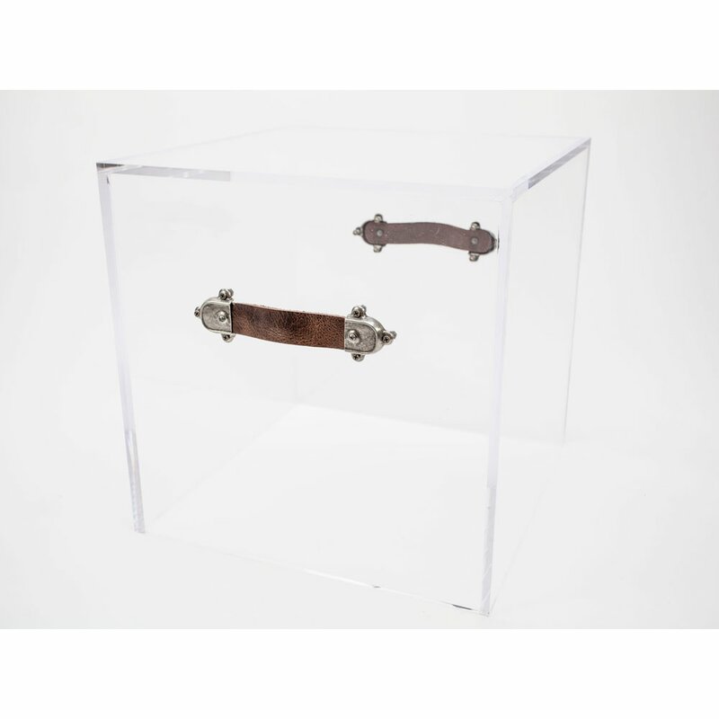 Jamie Dietrich Bella Block End Table, Acrylic