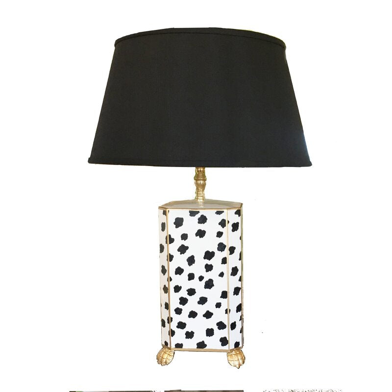 Dana Gibson White Leopard Lamp