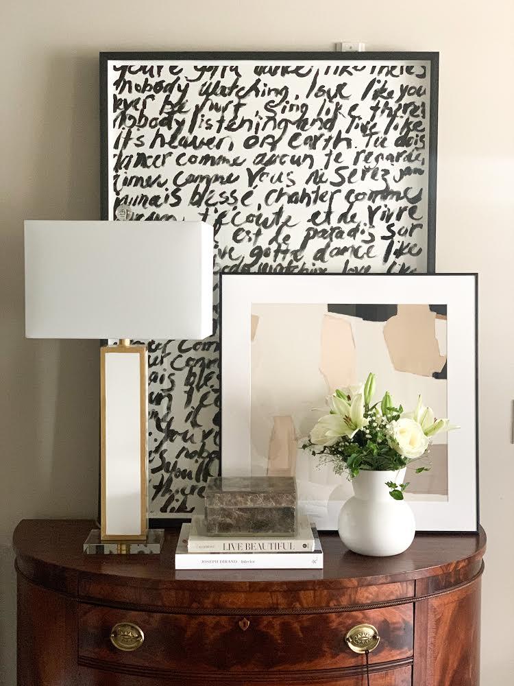 Couture Lighting  Blair Lamp - White with Gold