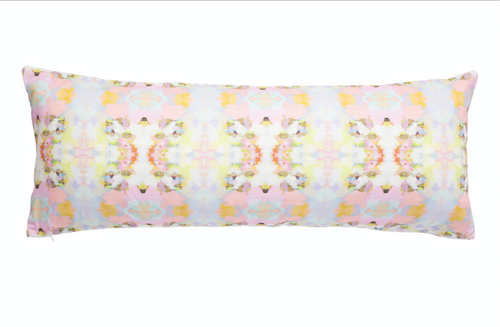 Laura Park Brooks Avenue Pink Linen Cotton Pillow