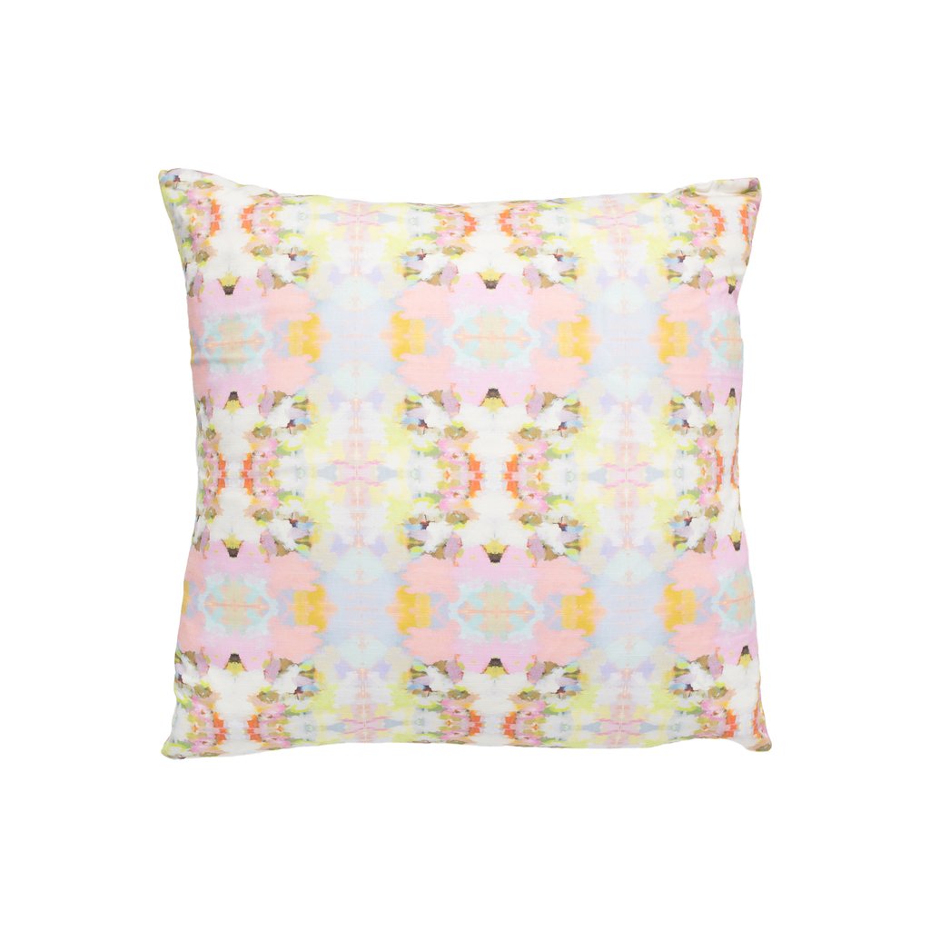 Laura Park Brooks Avenue Pink Linen Cotton Pillow
