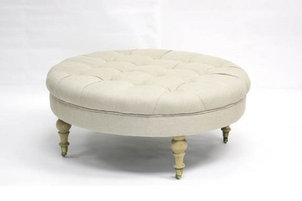 Zentique Maison Tufted Round Ottoman