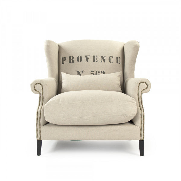 Zentique Napoleon Half Wingback Chair