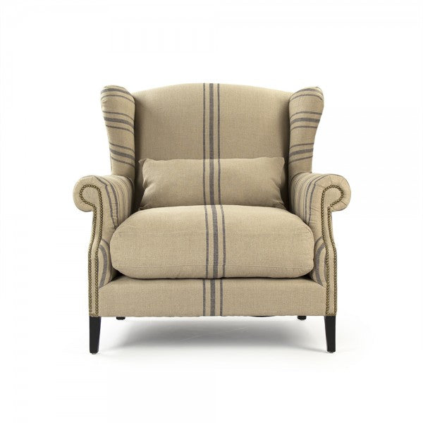 Zentique Napoleon Half Wingback Chair