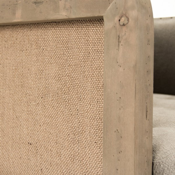 Zentique Vert Deconstructed Club Chair Green Moss Linen/Cotton, Jute