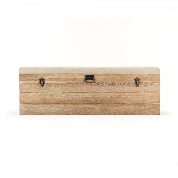 Zentique Stockage Bench Natural Linen
