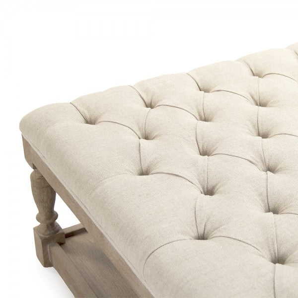 Zentique Square Tufted Ottoman
