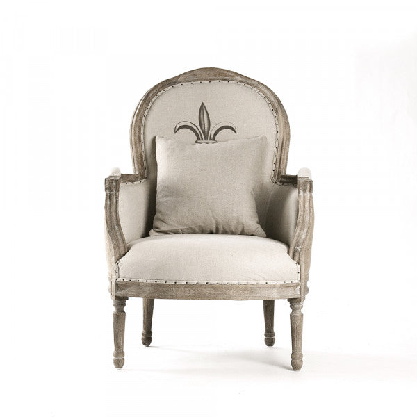 Zentique Lance Chair Natural Linen