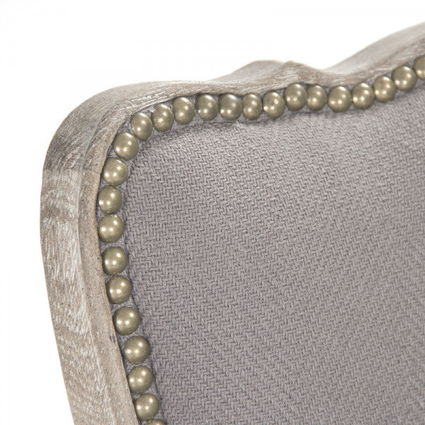 Zentique Elise Arm Chair Grey Hemp