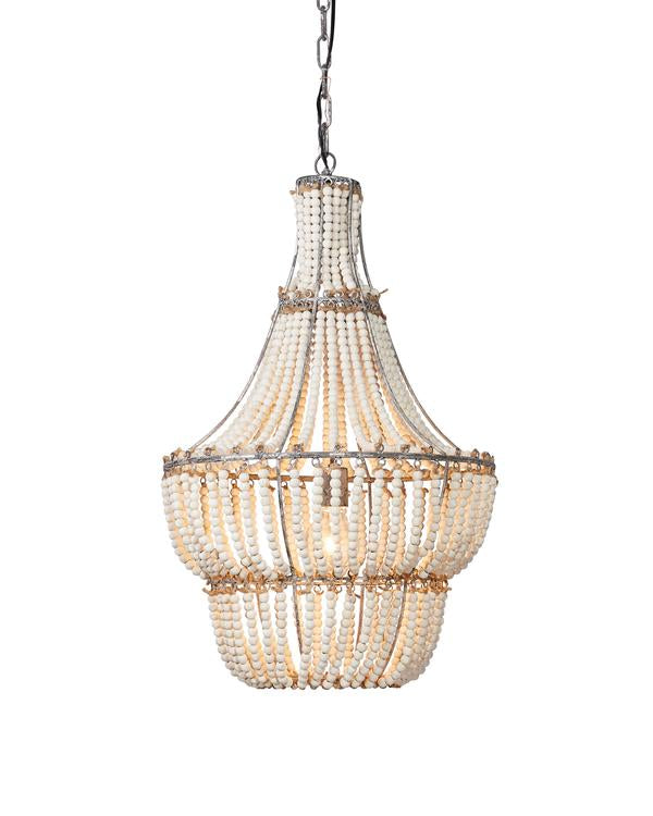 Blanca Chandelier In White Beads Lifestyle by JY