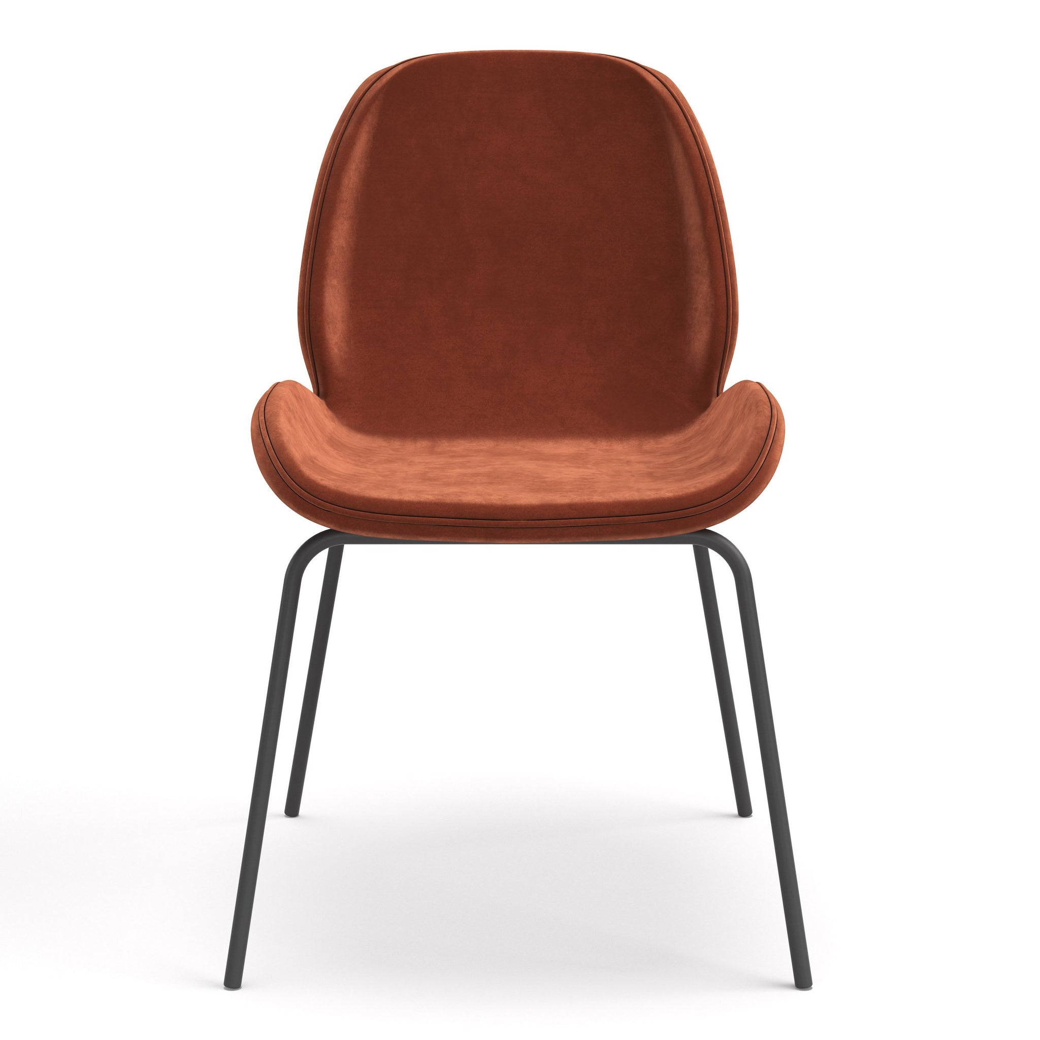 Urbia Dauphine Side Chair (set of 2), Burnt Orange
