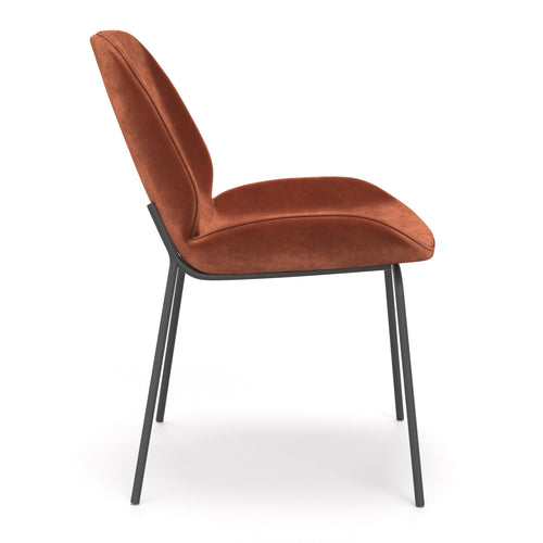 Urbia Dauphine Side Chair (set of 2), Burnt Orange