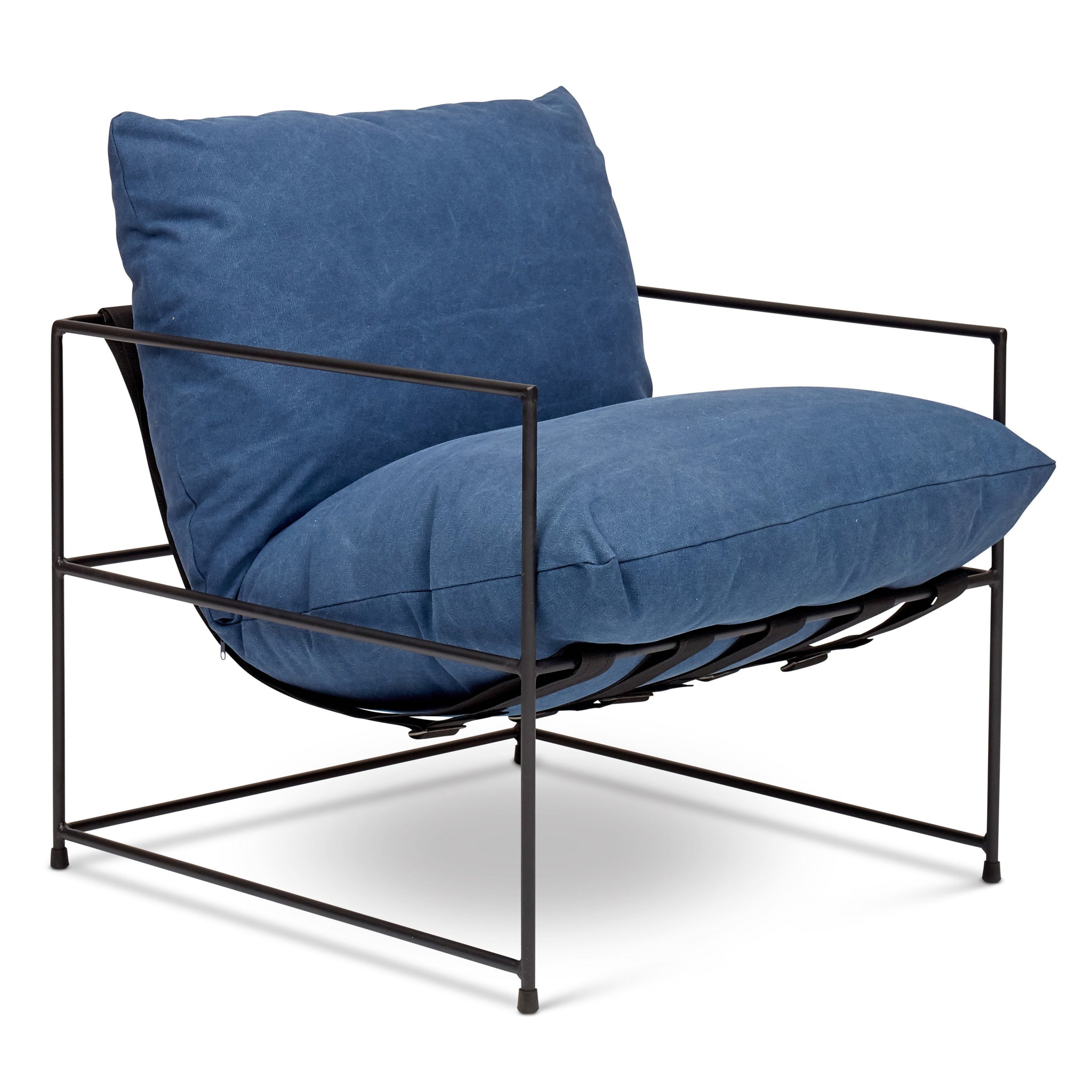 Urbia Trent Accent Chair, Washed Navy