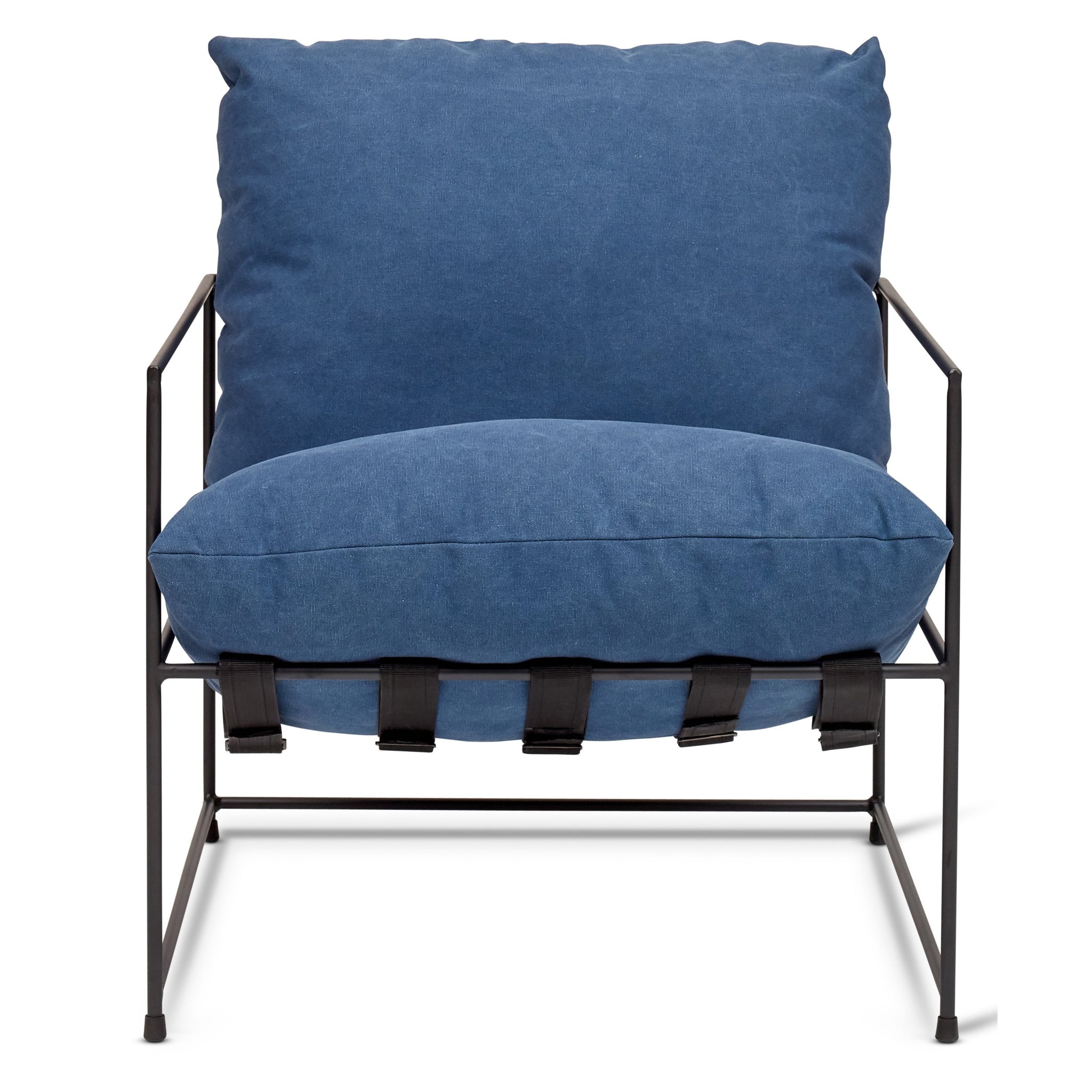 Urbia Trent Accent Chair, Washed Navy