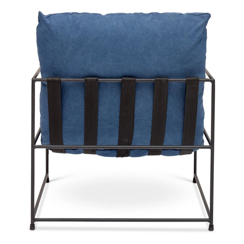 Urbia Trent Accent Chair, Washed Navy