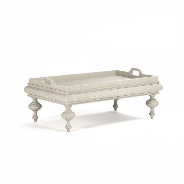 Zentique Lara Coffee Table Distressed Ivory