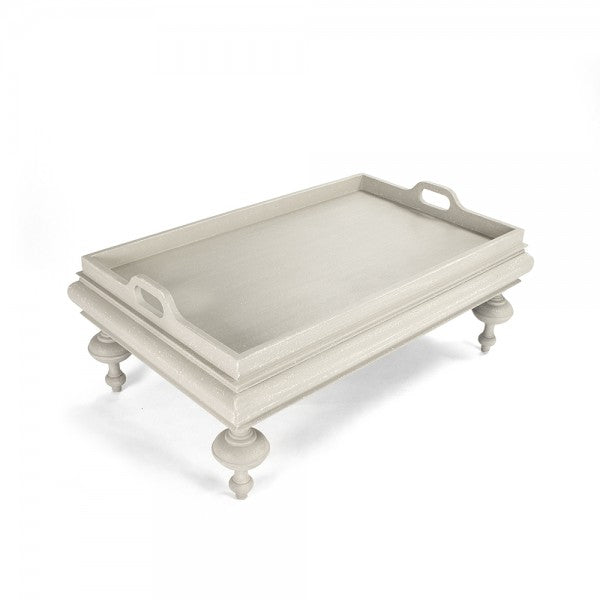 Zentique Lara Coffee Table Distressed Ivory