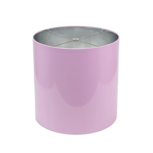 Couture Lamps 13x13x13"H Lilac Lacquer Shade With Silver Lining