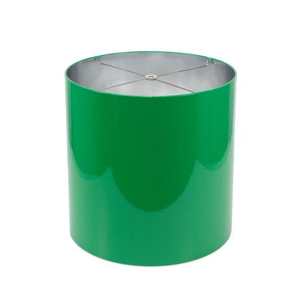 Couture Lamps 13x13x13"H Leaf Green Lacquer Shade With Silver Lining