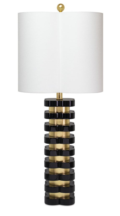 Couture Lighting Quatrefoil Lamp in Black