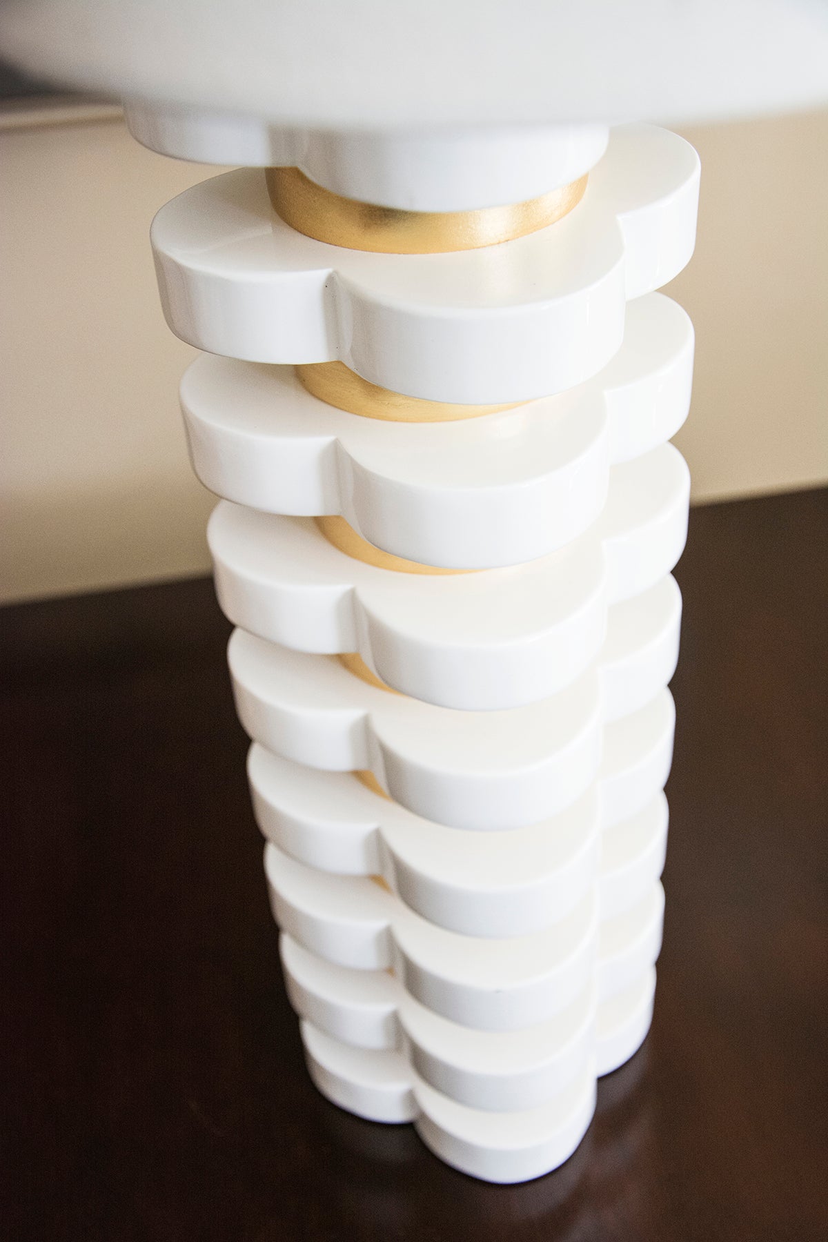 Couture Lighting Quatrefoil Lamp, White