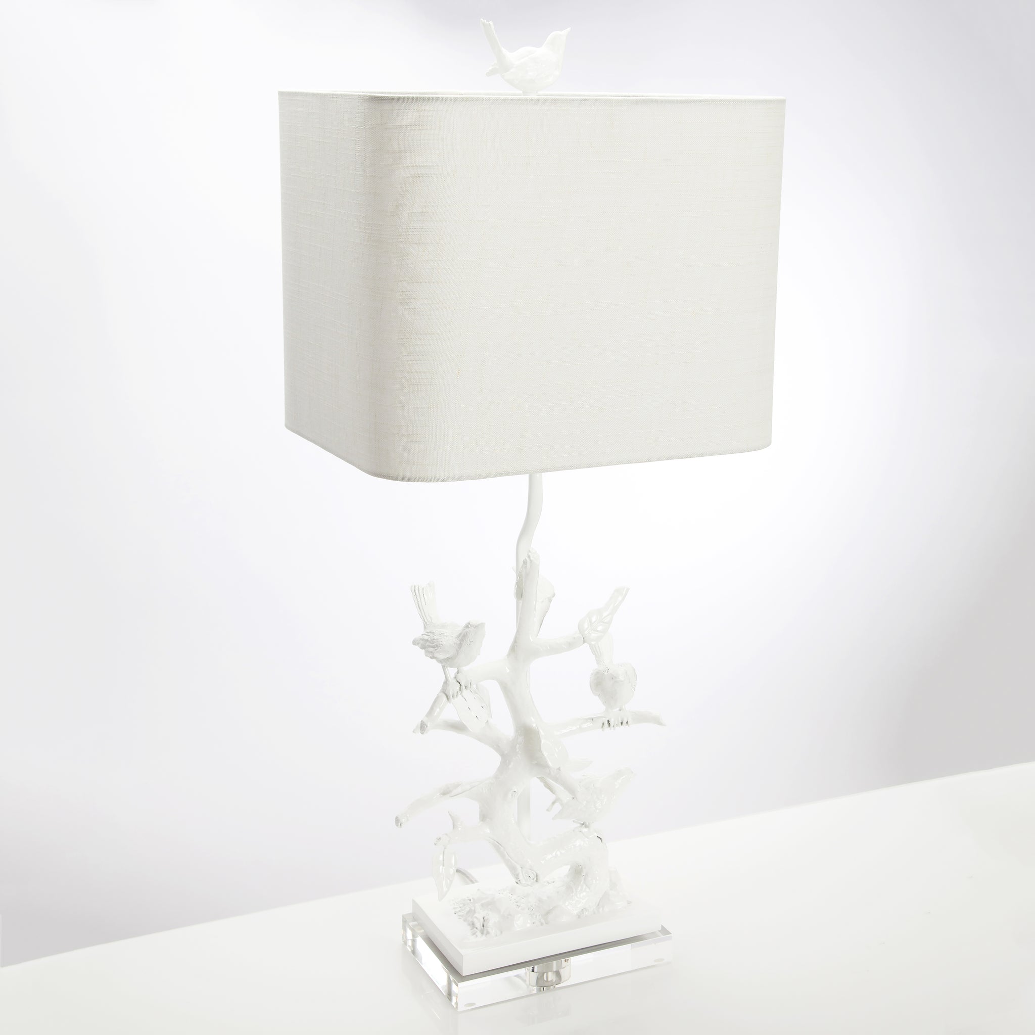 Bird on Branch Table Lamp by Couture Lighting