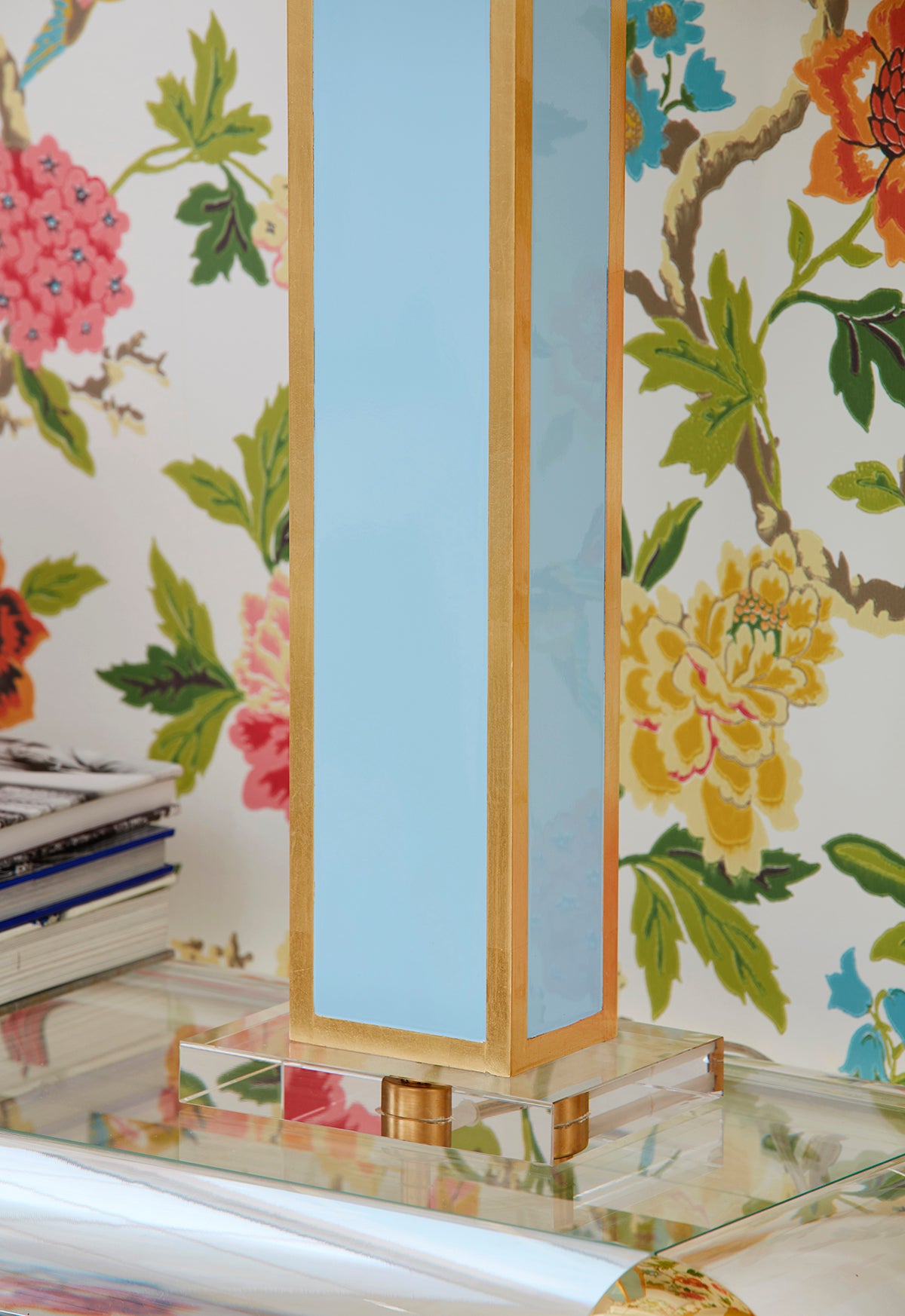 Couture Lighting Blair Table Lamp - Light Blue