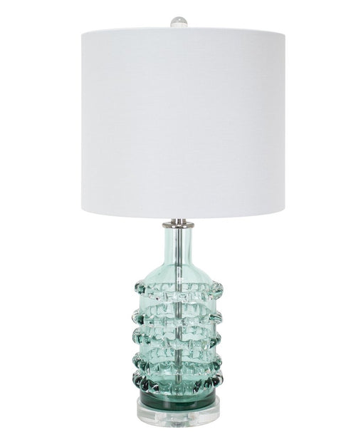 Cristina Aqua Glass Table Lamp by Couture Lighting