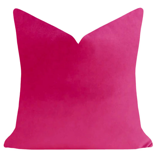 Laura Park Hot Pink Velvet Pillow
