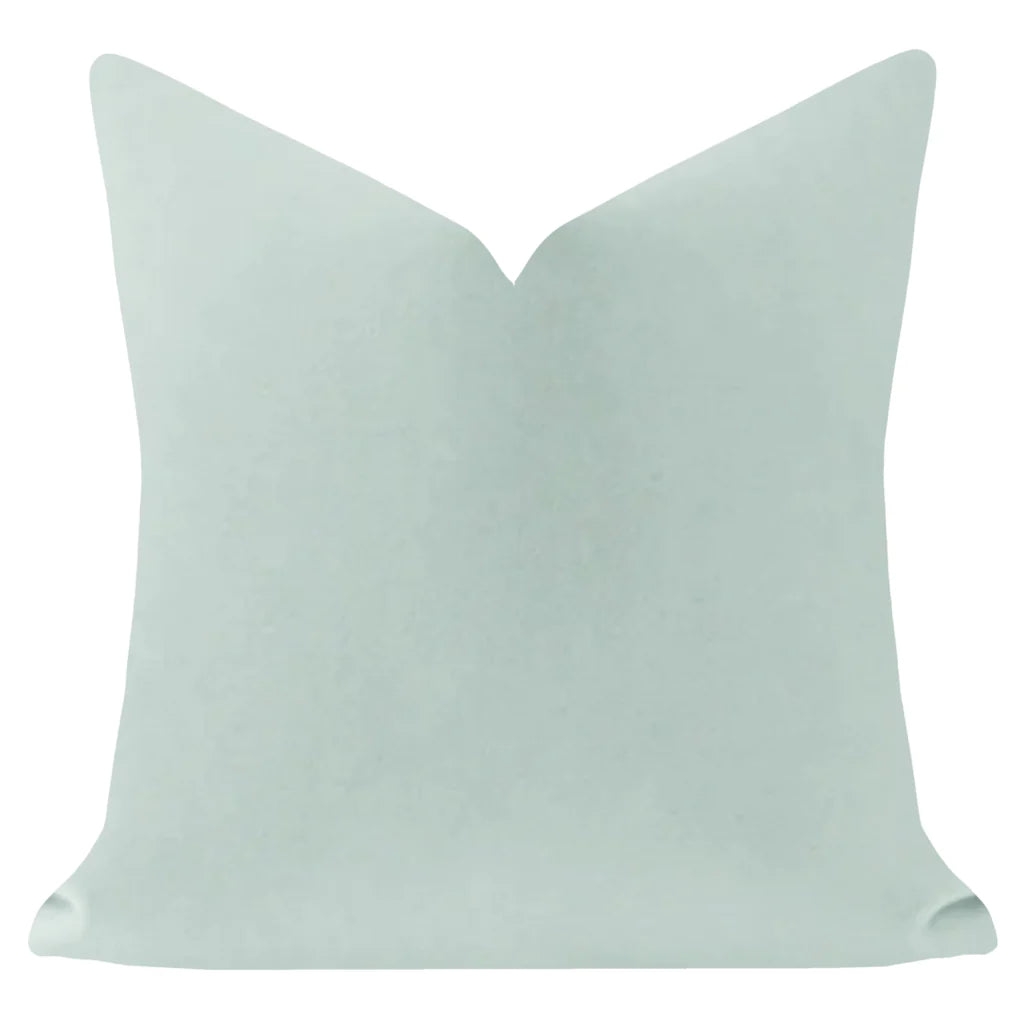Laura Park Robin's Egg Blue Velvet Pillow