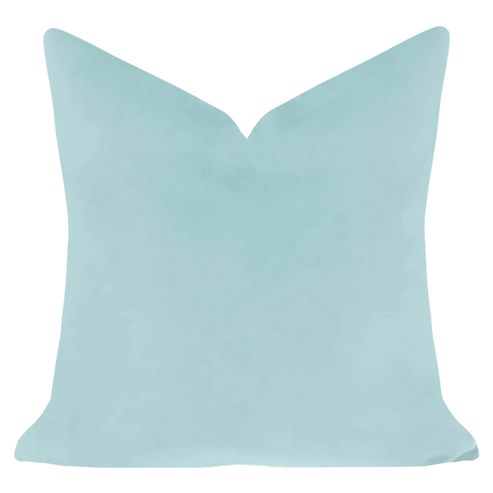 Laura Park Spa Blue Velvet Pillow