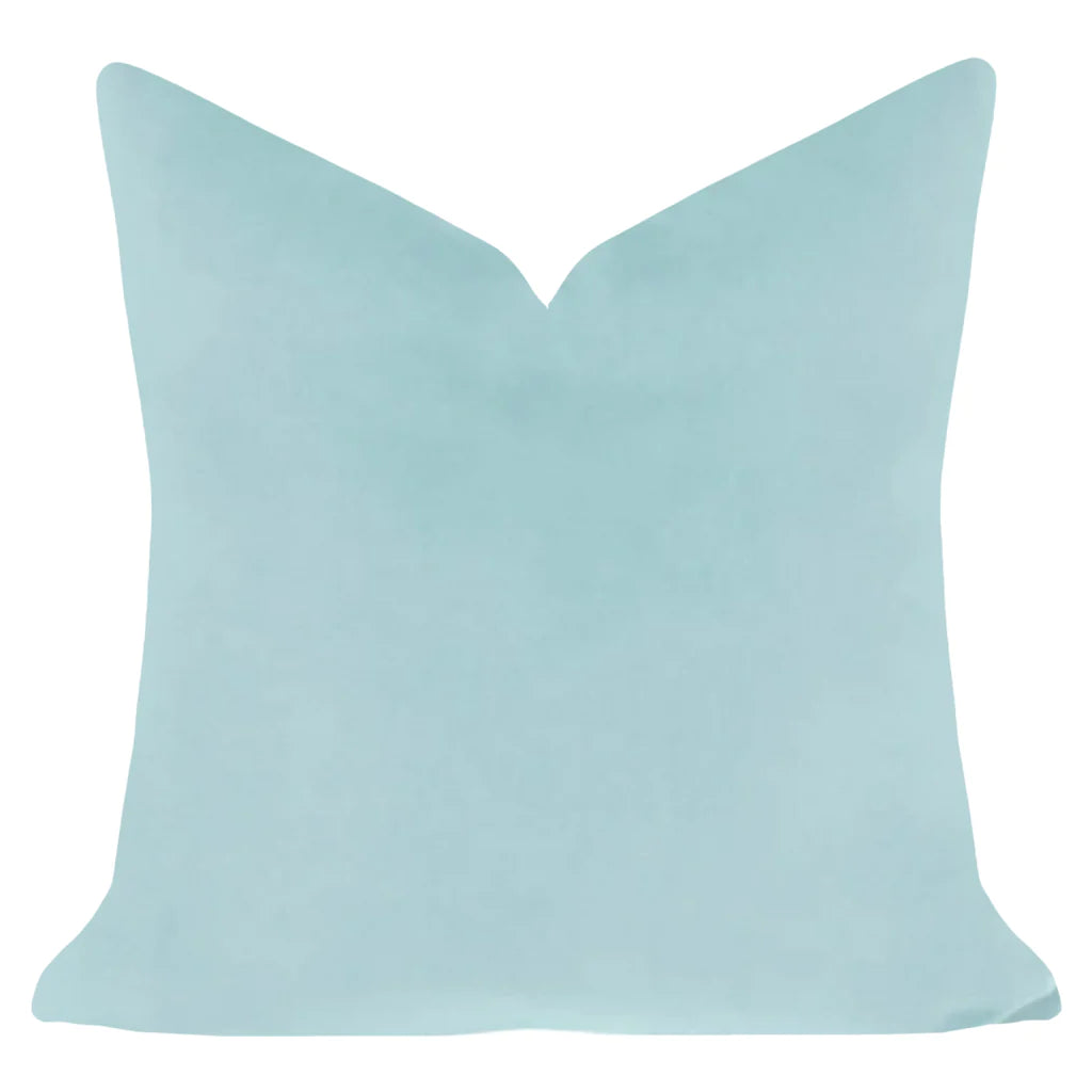 Laura Park Spa Blue Velvet Pillow