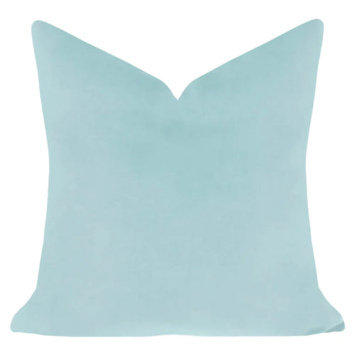 Laura Park Spa Blue Velvet Pillow
