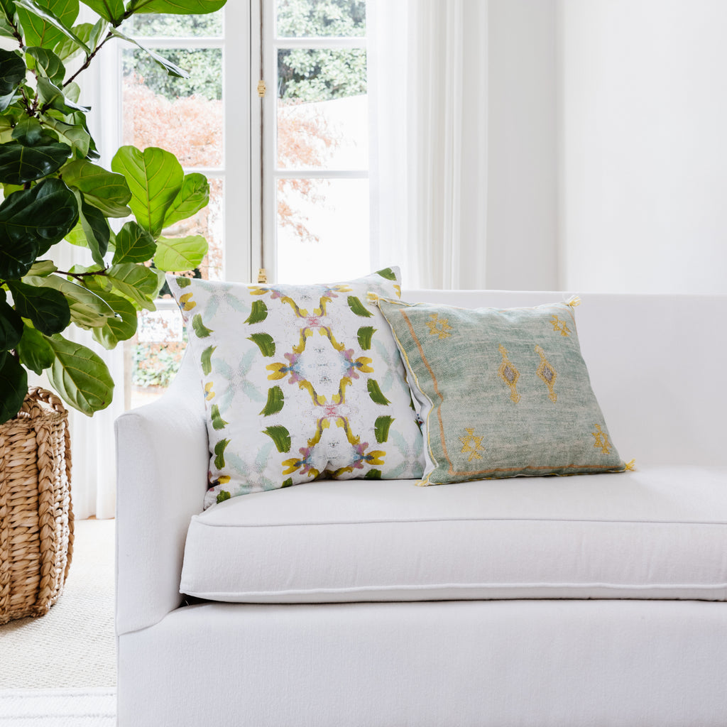 Laura Park Dogwood Linen Cotton Pillow