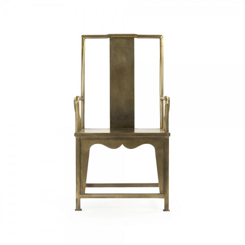 Zentique Brys Arm Chair Antique Gold