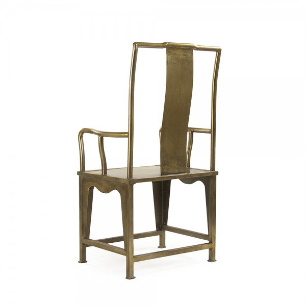 Zentique Brys Arm Chair Antique Gold