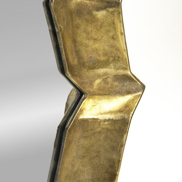 Zentique Elisha Mirror Distressed Gold