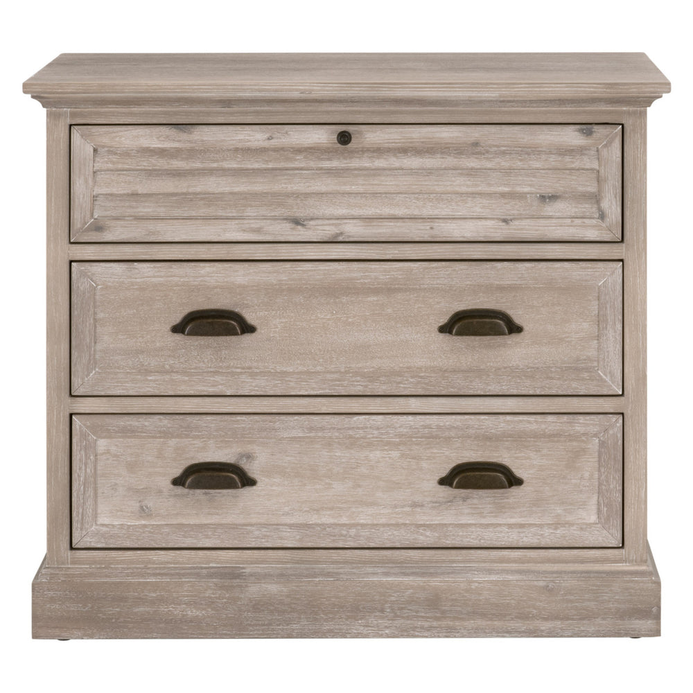 Eden 3-Drawer Nightstand in Natural Gray Acacia by Essentials For Living